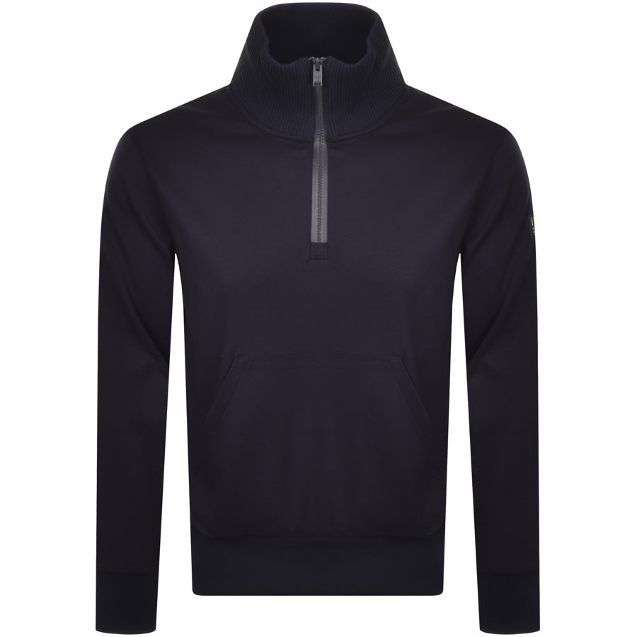 Alternative Image for ProductBOSS Sidney 24 Half Zip Sweatshirt Navy1